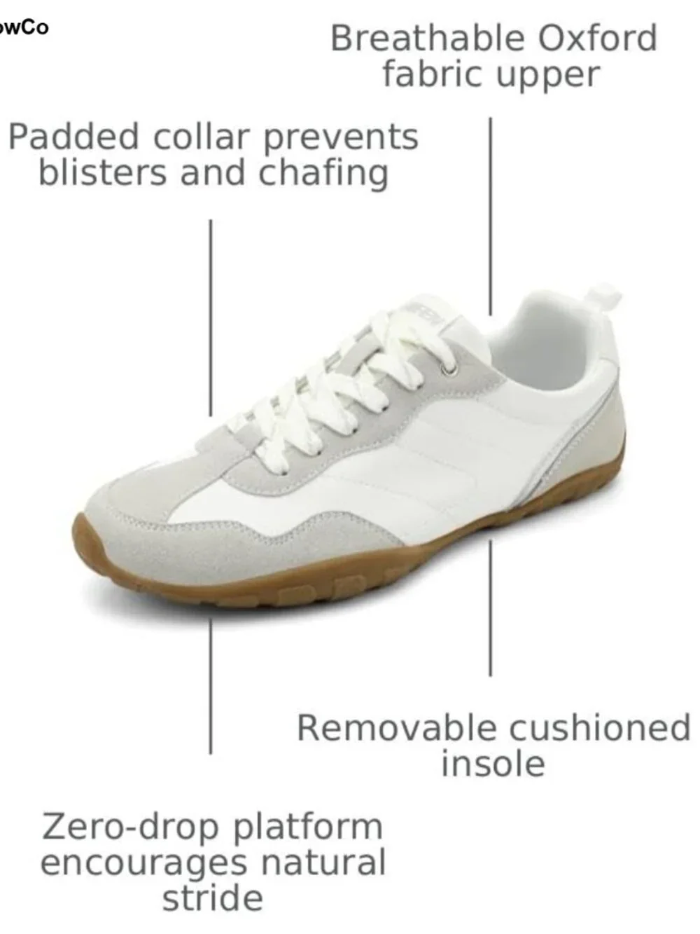 Retro Zero Drop Walking Sneakers for Women - Lightweight Oxford & Faux Suede